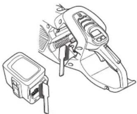 HUSQVARNA 350i - Pour vérifier la batterie et son support - 1
