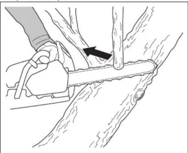 HUSQVARNA 350i - To use the limbing technique - 6