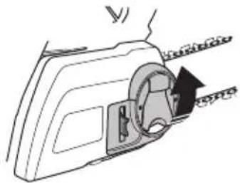 HUSQVARNA 350i - To tighten the saw chain - 2