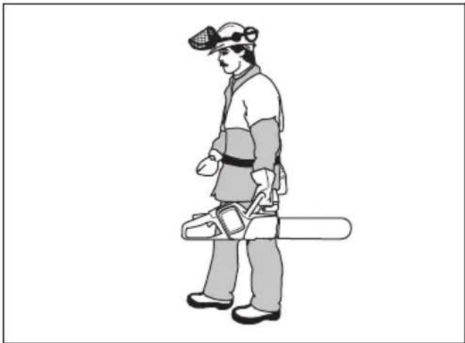 HUSQVARNA 350i - Freno de cadena y protección contra reculadas - 5