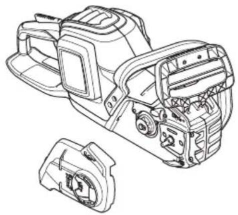 HUSQVARNA 350i - Désengager le frein de chaîne - 2