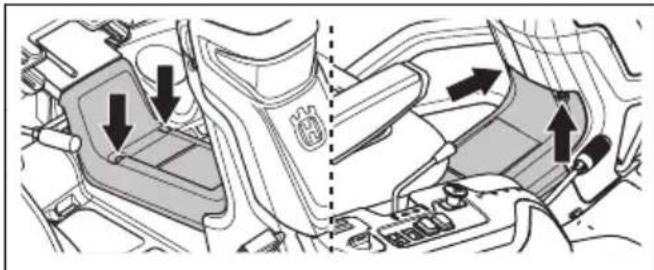 HUSQVARNA R 418TsX AWD - Pour déposer et installer le capot du conduit du châssis - 1