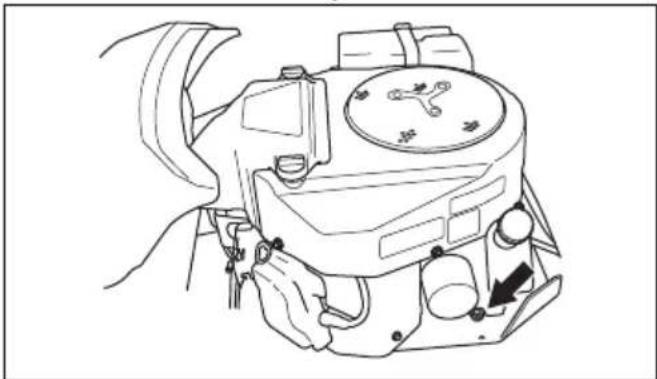 HUSQVARNA R 418TsX AWD - Pour remplacer l'huile moteur et le filtre à huile - 3