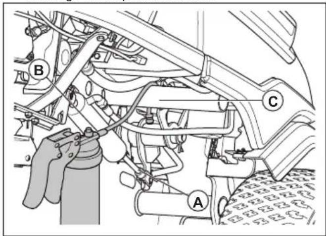 HUSQVARNA R 418TsX AWD - Pour lubrifier les mécanismes de hauteur de coupe et de levage du carter de coupe - 2