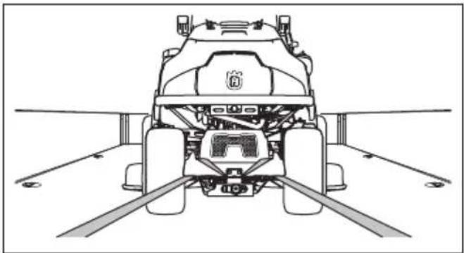 HUSQVARNA R 418TsX AWD - Pour fixer le produit sur une remorque en vue de son transport - 4