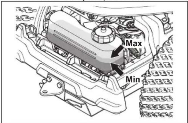HUSQVARNA R 418TsX AWD - Het transmissieoliepeil controleren - 3