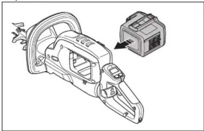 HUSQVARNA 522iHD75 - Pour installer la batterie - 2