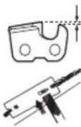HUSQVARNA 225i - Filing equipment and filing angles - 12