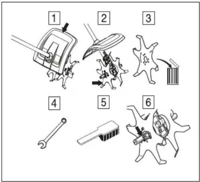 HUSQVARNA CA230 - Terien vaihtaminen - 4