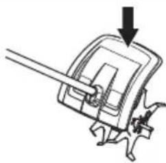 HUSQVARNA CA230 - Pour vérifier le dispositif de protection de l'outil de coupe - 1