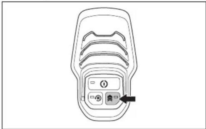 HUSQVARNA 320iHD60 - To temporarily increase the blade speed - 1