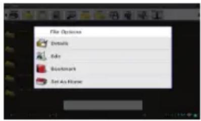 File Options Details Color Bookmark Set As Home