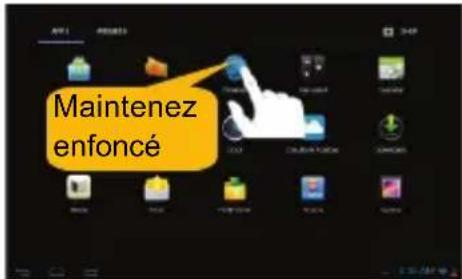 Maintenez enfoncé