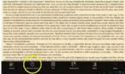 Scanned text of a document with a highlighted section containing Chinese characters, likely indicating a specific subject or feature.