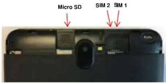 LOGICOM C Bot Tab 70 - Inseron d'une carte SIM et carte Micro SD. - 1