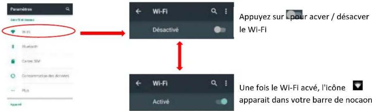LOGICOM C Bot Tab 70 - Acver / Désacver la connexion Wi-Fi - 1
