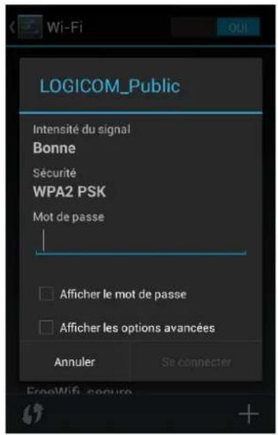 LOGICOM LEment 450L - Configuration du wifi - 2