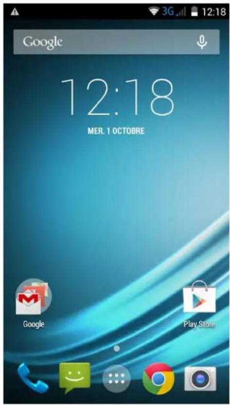 LOGICOM LEment 450L - Descriptif de l'écran d'accueil - 1