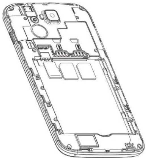 Konrow SmartFive - Insertion d'une carte SIM. - 1