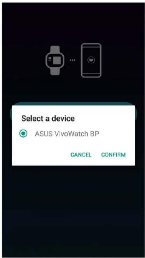ASUS VivoWatch BP HCA04 - Susiejimas su kitu jrenginiu arba pakartotinis susiejimas - 4