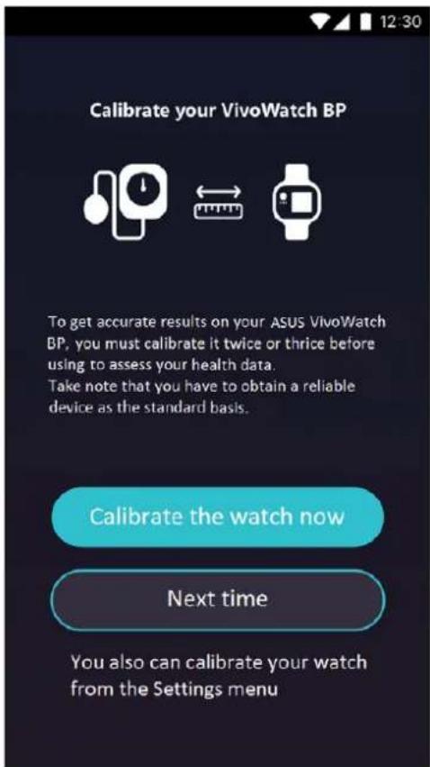 ASUS VivoWatch BP HCA04 - Calibrar o ASUS VivoWatch BP - 1