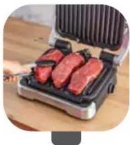 TEFAL OptiGrill 2in1 GC772D - I want to grill 3 beef steaks for 3 quests who want it cooked different ways (rare, medium and well-done) - 7