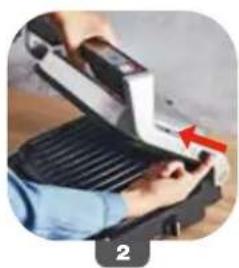TEFAL OptiGrill 2in1 GC772D - HOW DO I OPEN MY GRILL IN BARBECUE POSITION? - 2