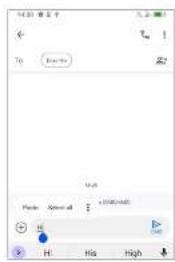 TCL 405 - Modifier le texte - 2