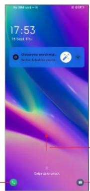 TCL 405 - Pour déverrouiller l'écran du téléphone - 1