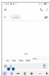 TCL 405 - Modifier le texte - 1