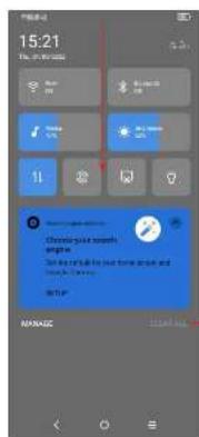 TCL 405 - Volet des notifications - 1