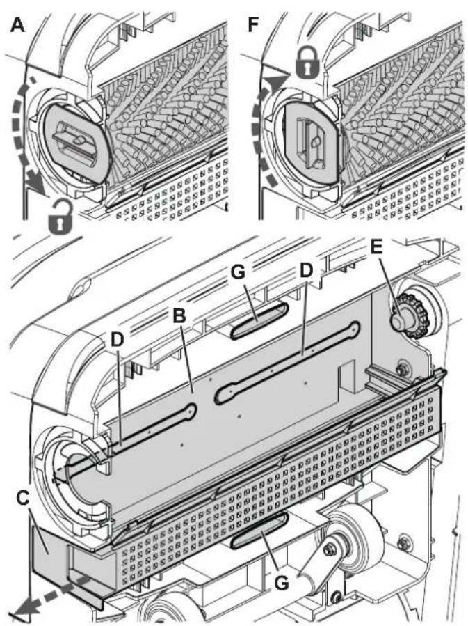 NILFISK SC250 - REINIGING VAN DE BORSTEL EN DE BORSTELRUIMTE - 1