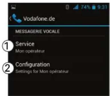 Amplicom PowerTel M9000 - Réglages de la messagerie vocale - 1
