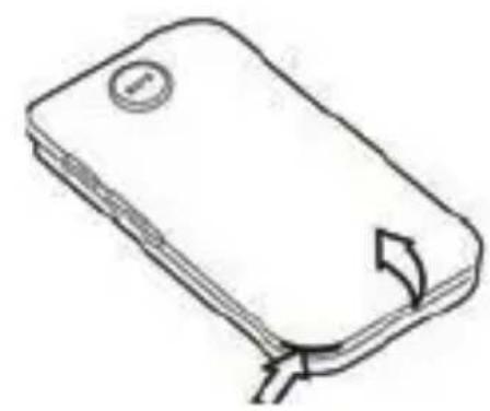 Amplicom PowerTel M6750 - Introduire carte SIM, carte mémoire et batterie - 1