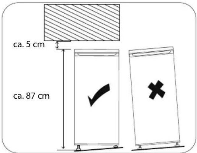 MEDION MD 37194 - Colocación del aparato - 1