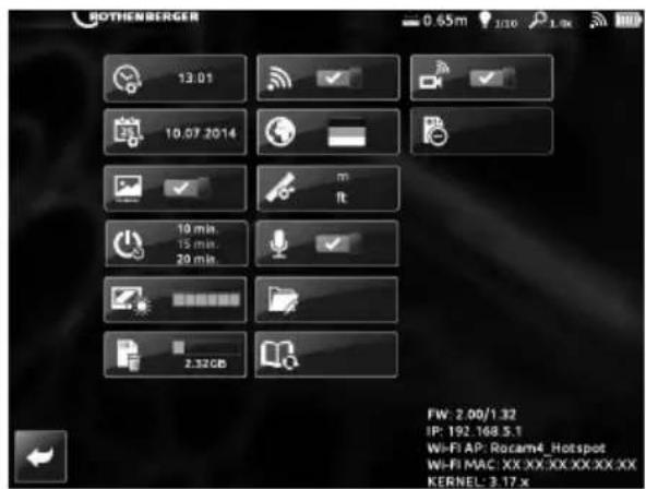 ROTHENBERGER ROCAM 4 Plus - User interface operating elements - 1