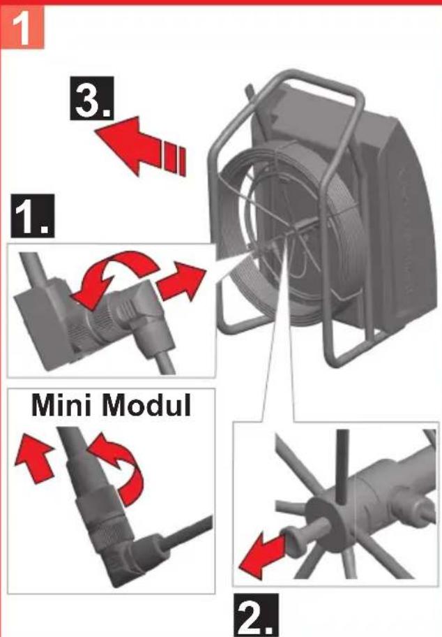 ROTHENBERGER ROCAM 4 Plus - B Replace the reel - 1