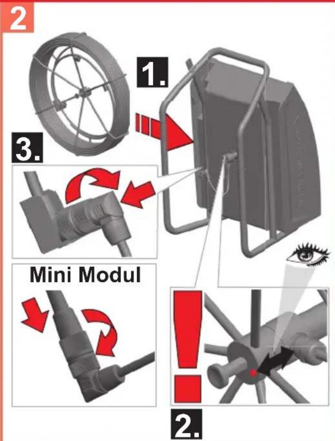 ROTHENBERGER ROCAM 4 Plus - B Replace the reel - 2