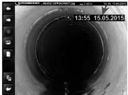 ROTHENBERGER ROCAM 4 Plus - Visualizzazione ora / data: - 3