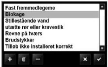 ROTHENBERGER ROCAM 4 Plus - Standardindstilling skadeskatalog: - 1