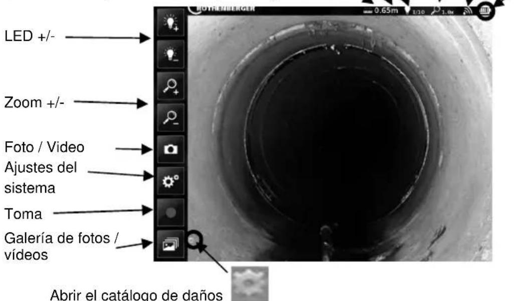 ROTHENBERGER ROCAM 4 Plus - Interfaz de usuario Pantalla de inicio - 1