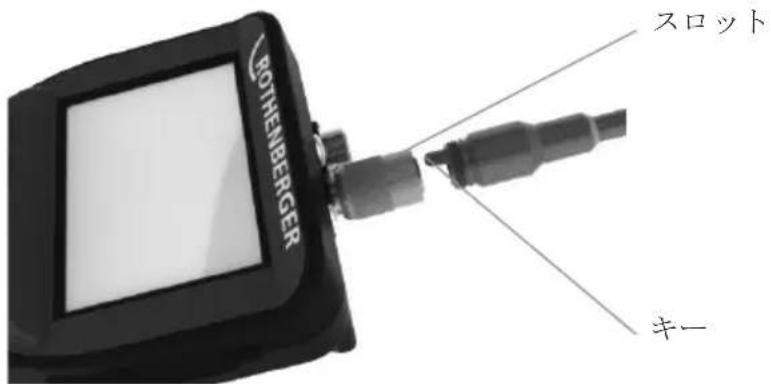 ROTHENBERGER Modul ROLOC PLUS - イメージャヘッドケーブルの取付け - 1