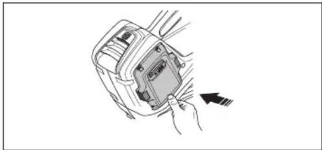HUSQVARNA 350iB - To connect the battery to the product - 3