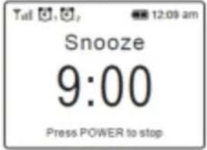 Audizio Venice - Stopping Alarm/Activate the Snooze function - 1