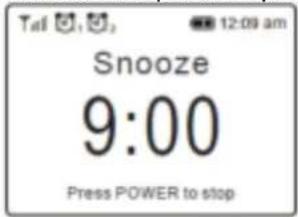 Audizio Venice - Arrêter l'alarme / activer la fonction snooze - 1