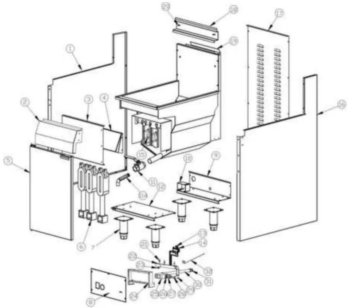 CombiSteel 7455.0976 - EXPLODED VIEW OF GF4/GF4L - 2