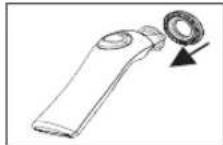 Cresta Care TH838S - Waarschuwing: Bevestig het hoesje goed voor een accurate meting. - 2