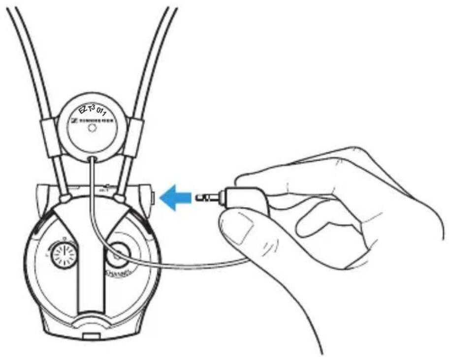 SENNHEISER EZT 3011 - Raccorder la boucle d'induction au récepteur - 2