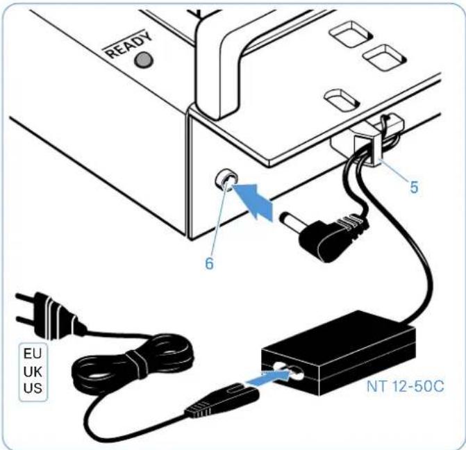 SENNHEISER L 103910 - Raccorder le chargeur au secteur / débrancher le chargeur du secteur - 1