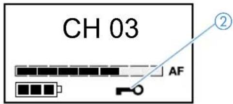 SENNHEISER L 202140 - Affichage du verrouillage des touches - 1